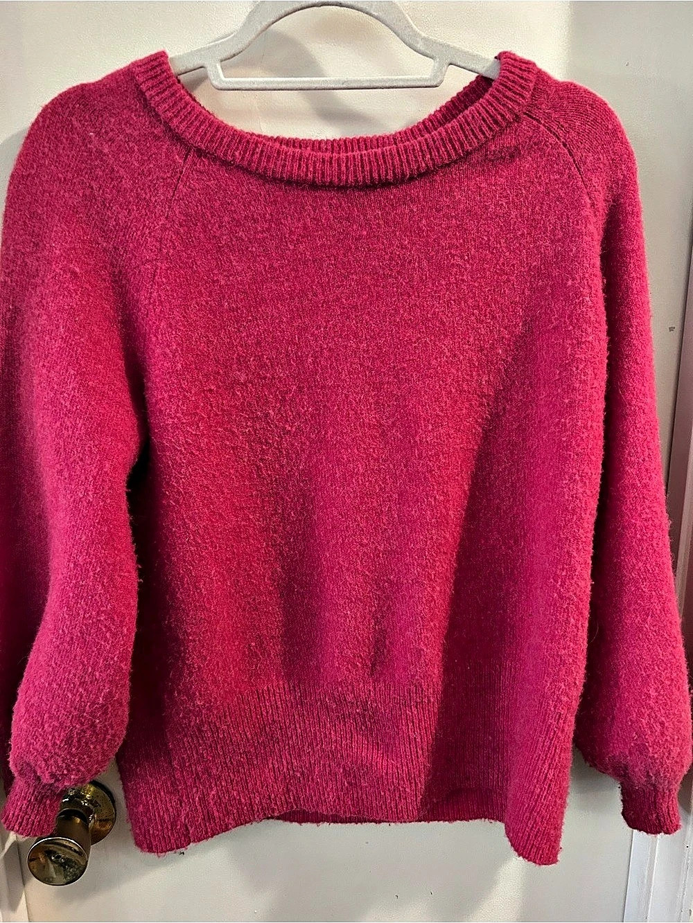 LC Lauren Conrad Crew Neck Sweater in Pink Size Medium